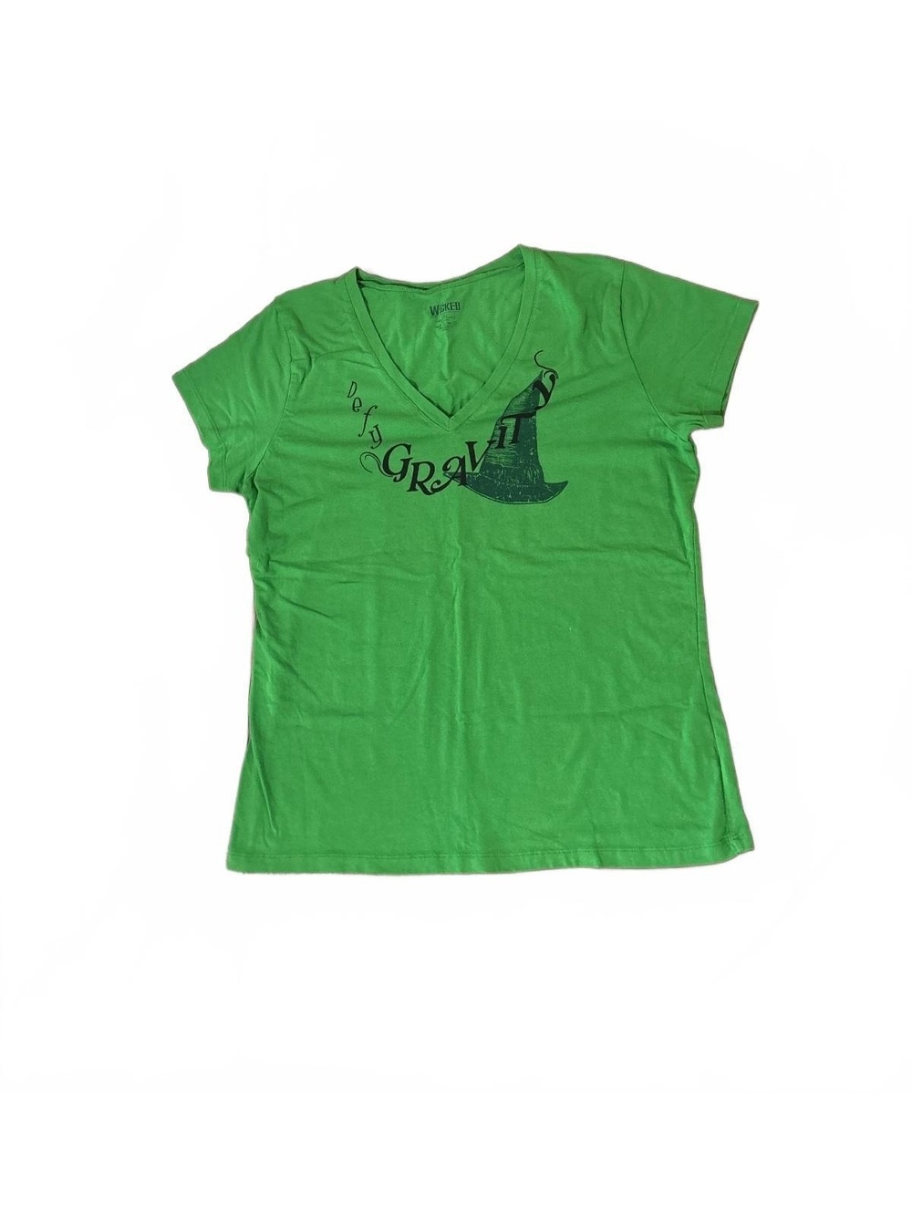 Wicked the Musical Broadway V-neck T-shirt, size 2XL/XXL Elphaba official merch